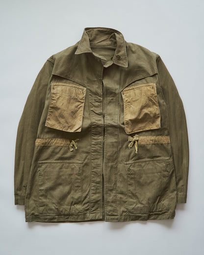 【SIZE L】 1950s FRENCH ARMY M-47 Field Jacket / Olive Twill