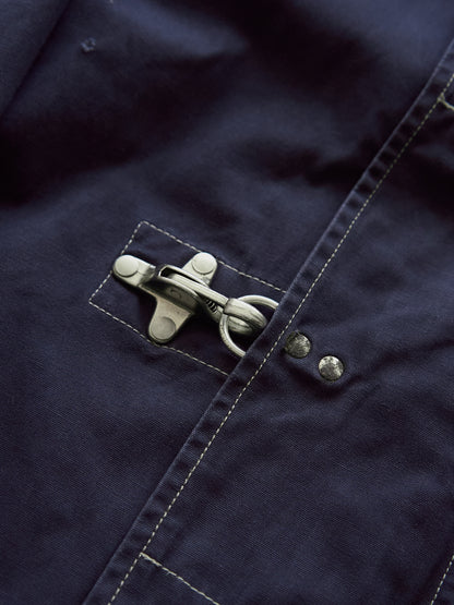 【SIZE L】OXER Cotton Detachable Hood Fireman-Hook  Coat / Navy