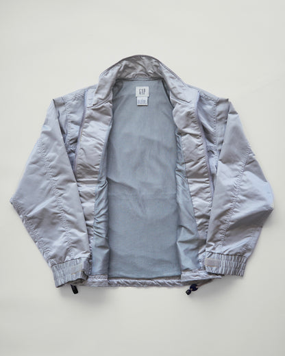 【SIZE M-L】90s-00s GAP Silver Nylon Multi-Pocket Utility Jacket