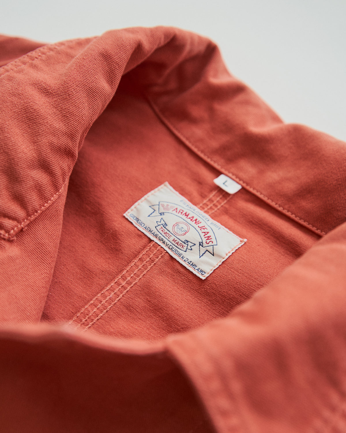 【SIZE L】90s ARMANI JEANS Cotton Coverall / Terracotta