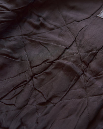 【SIZE L】-90s ARMANI JEANS  Leather Flight Bomber Jacket / Brown