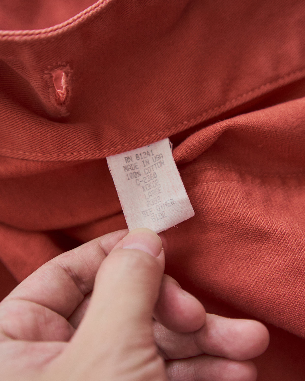 【SIZE L】90s ARMANI JEANS Cotton Coverall / Terracotta