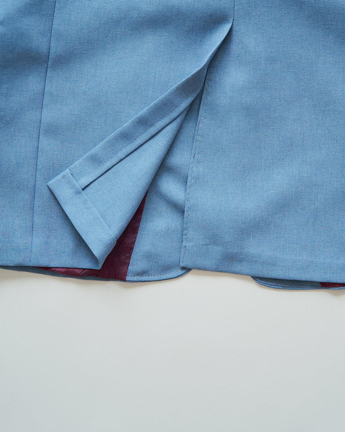 【SIZE L】-1980s JCPENNEY Textured Notch Lapel Tailored Jacket / Powder Blue