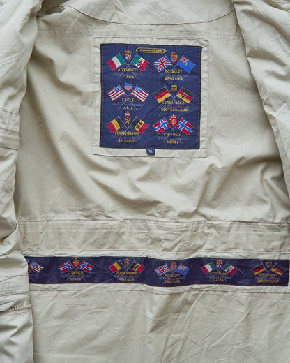【Size L】90-00s PAUL & SHARK Cotton Multi-Pocket Detachable-Sleeve Photographer Jacket / Ecru