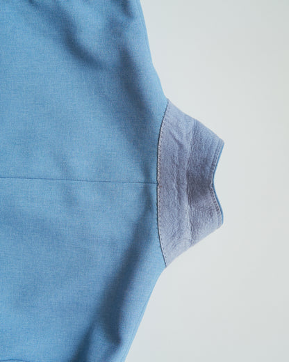 【SIZE L】-1980s JCPENNEY Textured Notch Lapel Tailored Jacket / Powder Blue