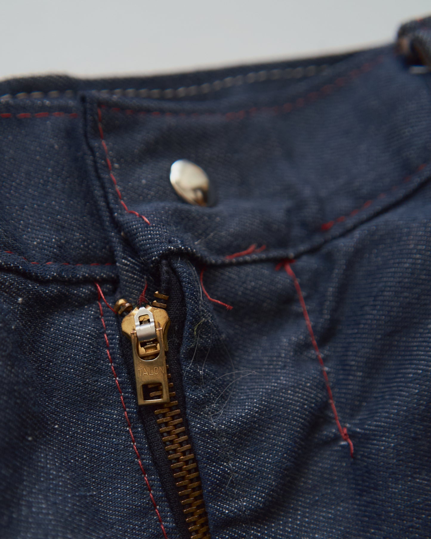 ~70s HONDA Motocross Racing Denim Pants / Painted Outseam Stripe