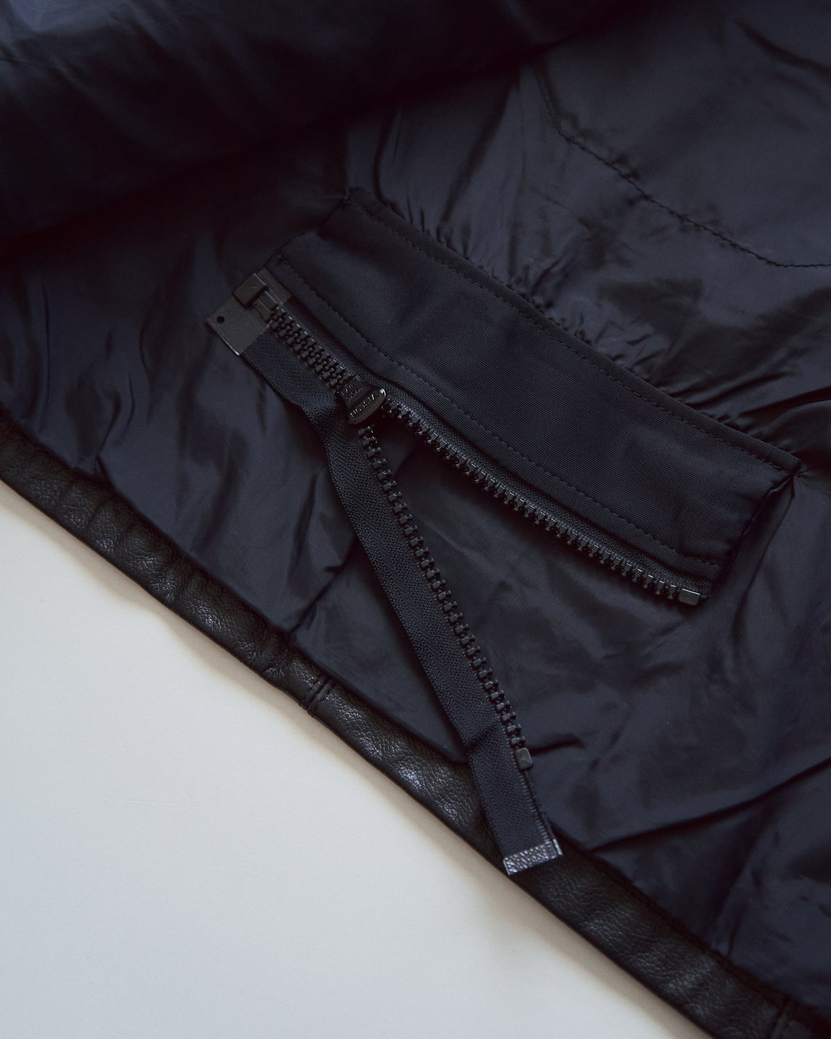 【SIZE S-M】80-90s HEIN GERICKE Colorblock Leather Racing Jacket / Black Orange
