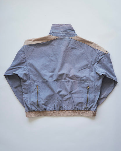 【SIZE M-L】80-90s FLASH Cotton Twill Detachable Multi-Pocket Bomber Jacket / Grey Beige
