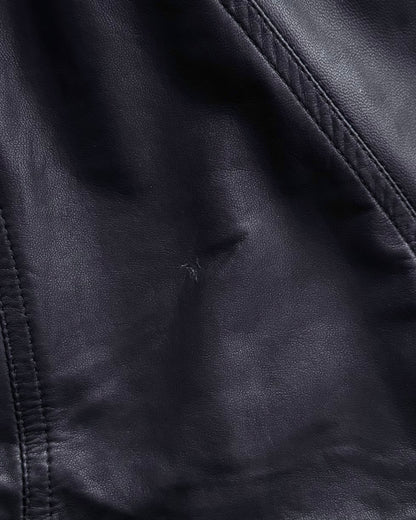【Size M】80s-90s GIMO’S Lambskin Leather Raglan Sleeve Blouson / Black