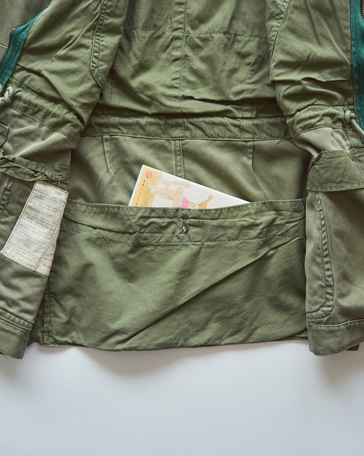 【SIZE S】1960s British Army Windproof Cotton Sateen Combat Smock / Olive Green