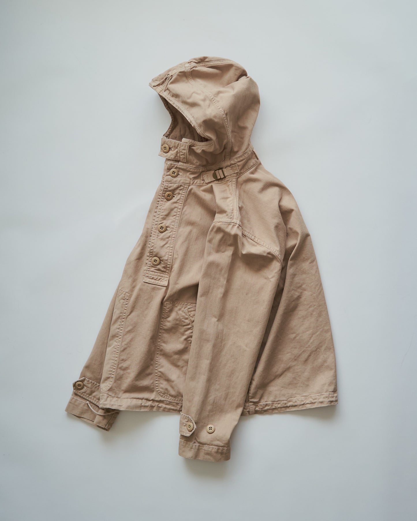 2000s J.CREW Heritage Silhouette Cotton Twill Anorak / Faded Beige
