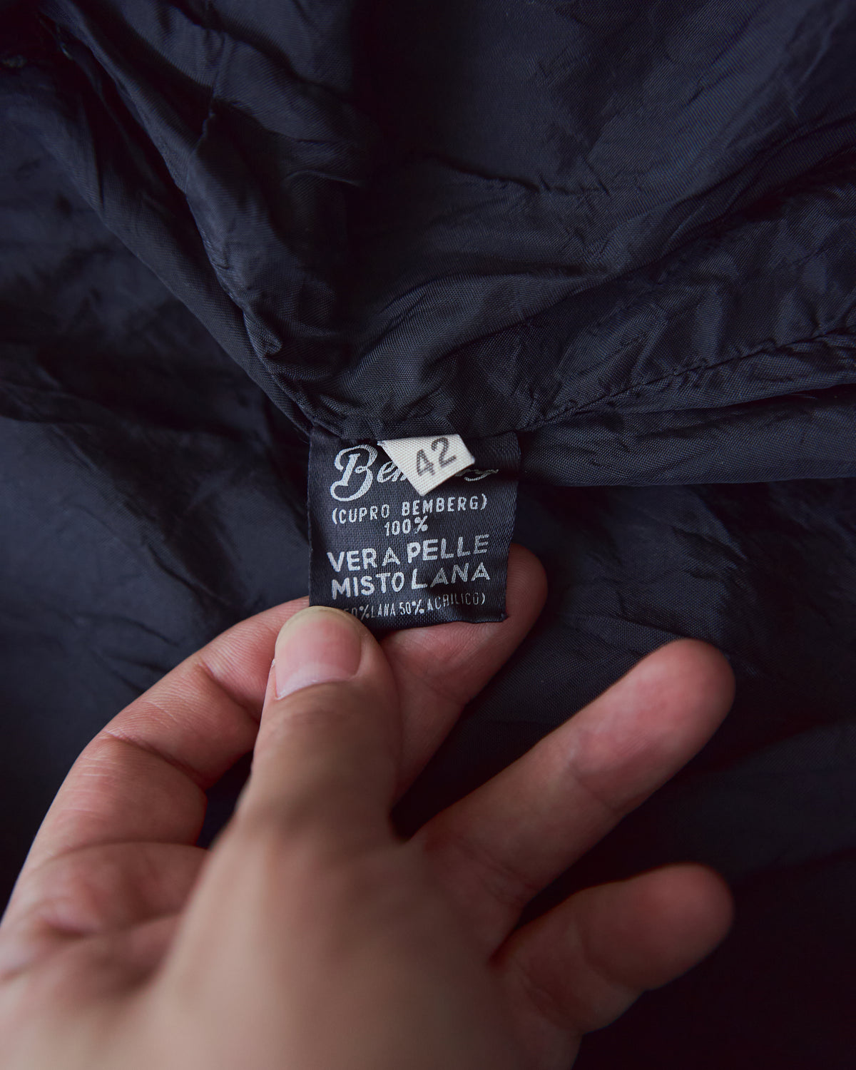【SIZE XS】ITALIAN SUEDE SHORT BLOUSON / Black