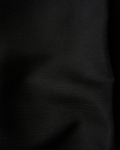 【Size M-L】00s RETRO Narrow Plisse Unique Trousers / Black