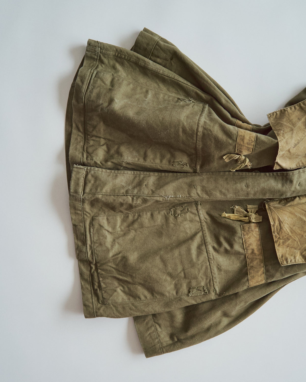 【SIZE L】 1950s FRENCH ARMY M-47 Field Jacket / Olive Twill