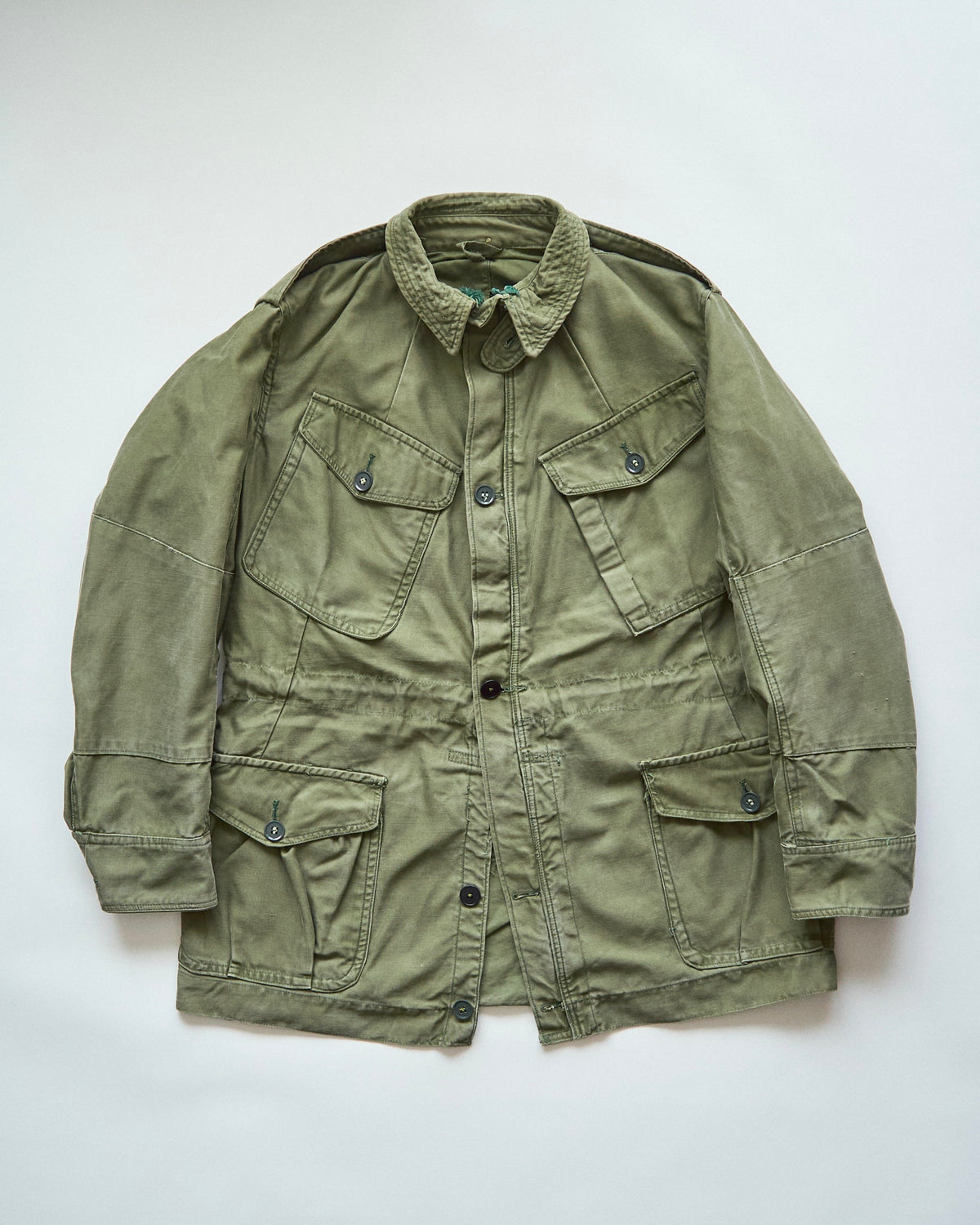 【SIZE S】1960s British Army Windproof Cotton Sateen Combat Smock / Olive Green