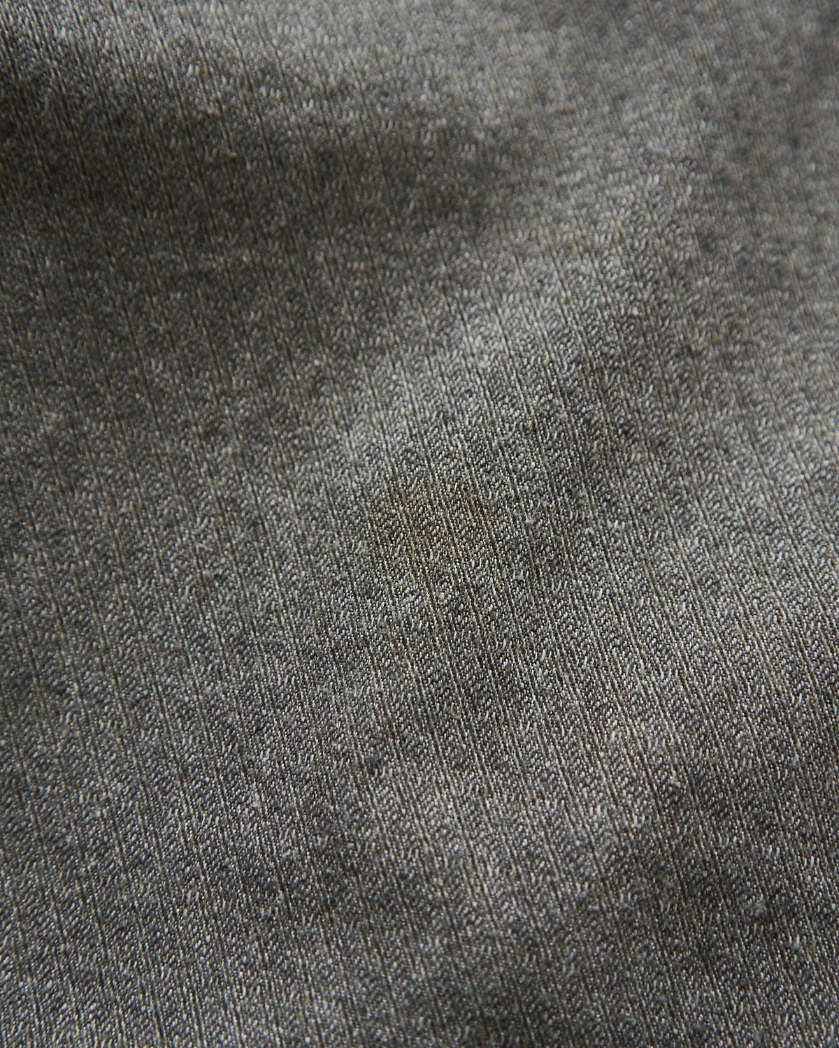 【SIZE L】80's-90s ERMENEGILDO ZEGNA Melange Flannel Cotton Shirt / Charcoal Grey