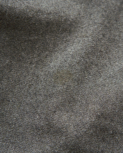 【SIZE L】80's-90s ERMENEGILDO ZEGNA Melange Flannel Cotton Shirt / Charcoal Grey