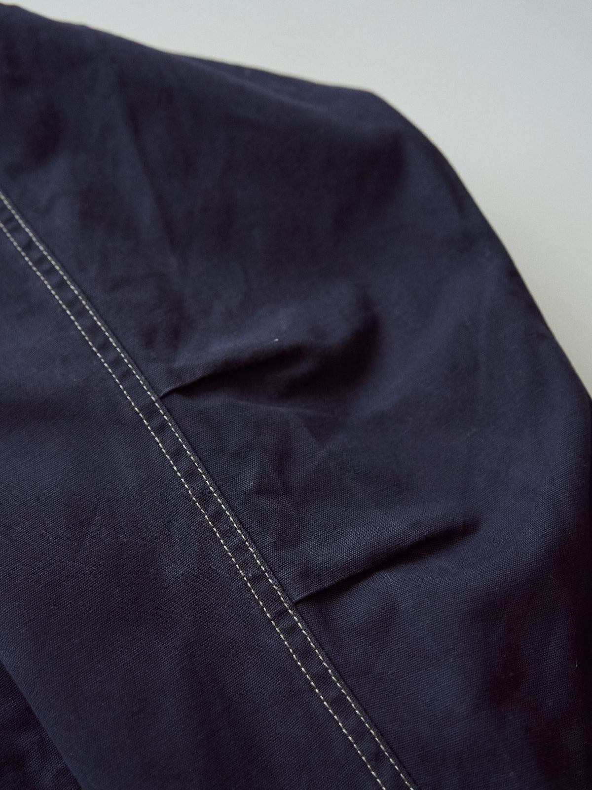 【SIZE L】OXER Cotton Detachable Hood Fireman-Hook  Coat / Navy