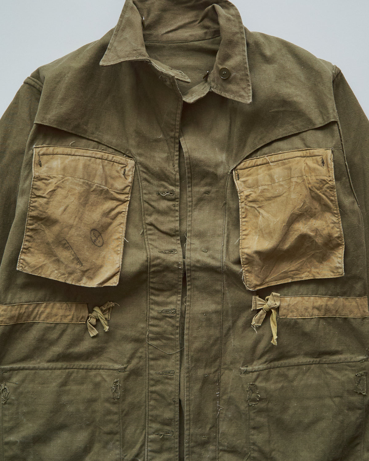 【SIZE L】 1950s FRENCH ARMY M-47 Field Jacket / Olive Twill