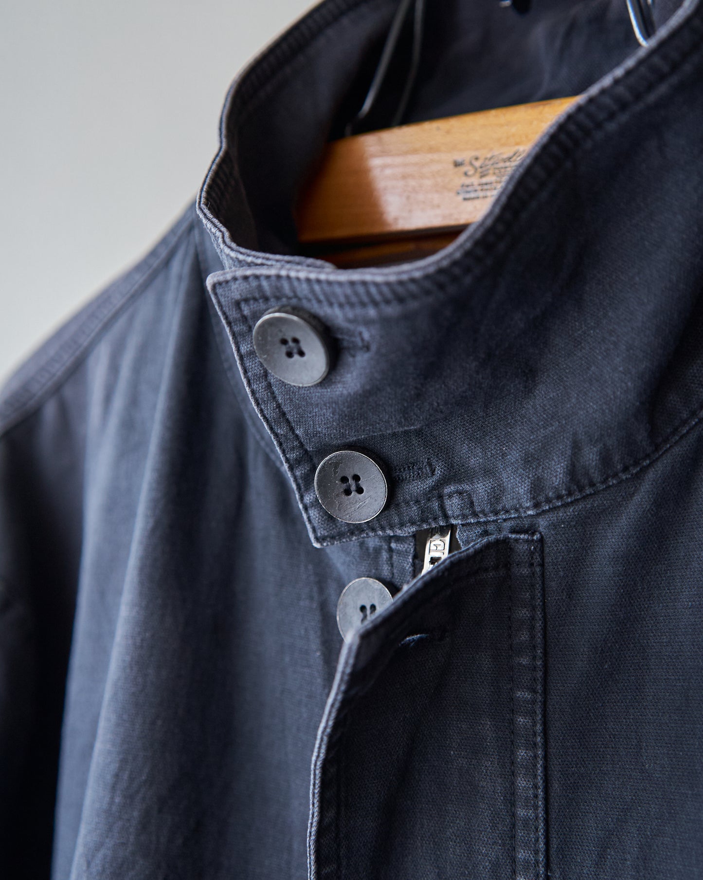 2010s EMPORIO ARMANI JOSH LINE Washed Cotton Deconstructed Blouson / Faded Navy