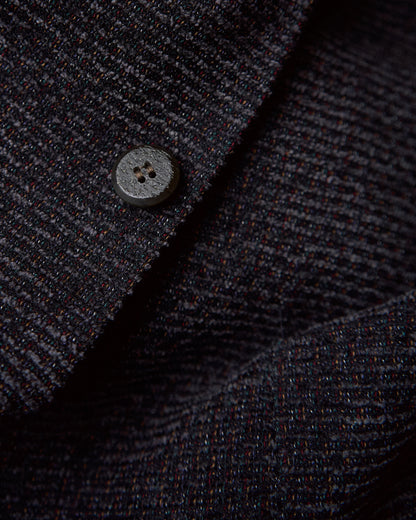 【Size L】90s JHANE BARNES Wool/Linen Textured boucle Jacket / Black