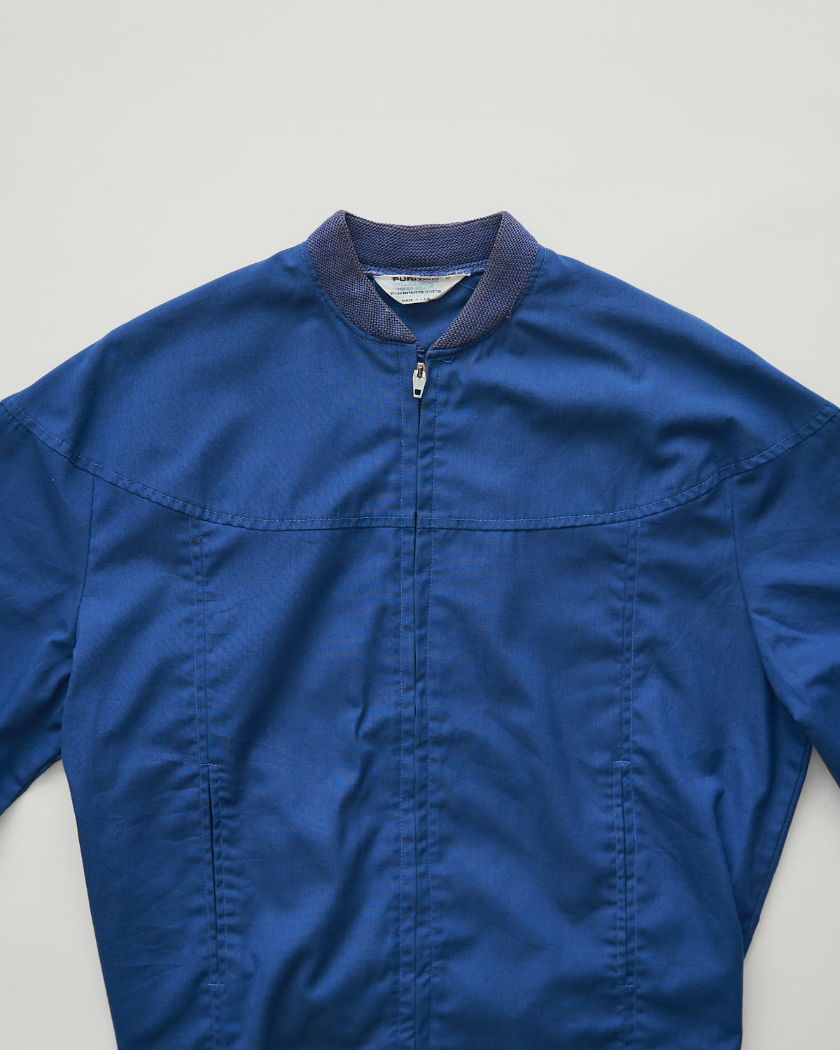 【SIZE S】60s PURITAN Poly-Cotton  Zip Blouson / Navy