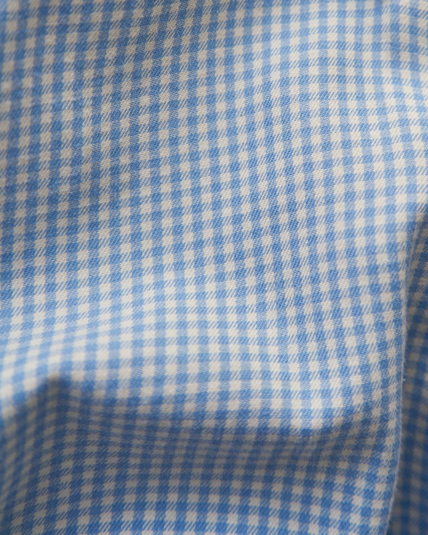 90-00's RALPH LAUREN "BLAKE" Cotton Twill Gingham BD Shirt / Blue × White
