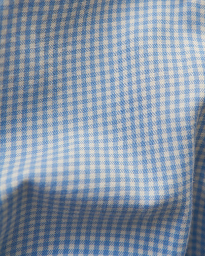 【Size L】90-00's RALPH LAUREN "BLAKE" Cotton Twill Gingham BD Shirt / Blue × White
