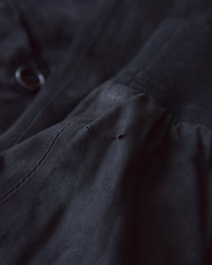【SIZE XS】ITALIAN SUEDE SHORT BLOUSON / Black