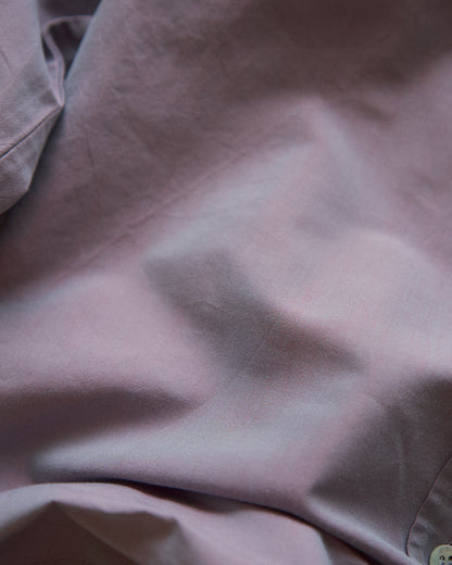 【SIZE S】90s GIORGIO ARMANI CLASSICO Cotton Silk Fabric TAMAMUSHI Shirt / Mauve Purple