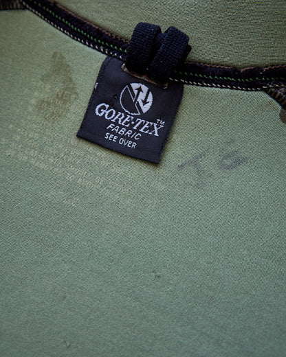 【SIZE S】1980-90s Neoprene Switching Jacket / Green × Beige