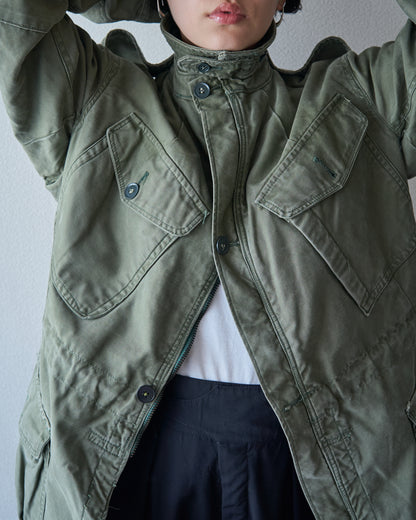 【SIZE S】1960s British Army Windproof Cotton Sateen Combat Smock / Olive Green