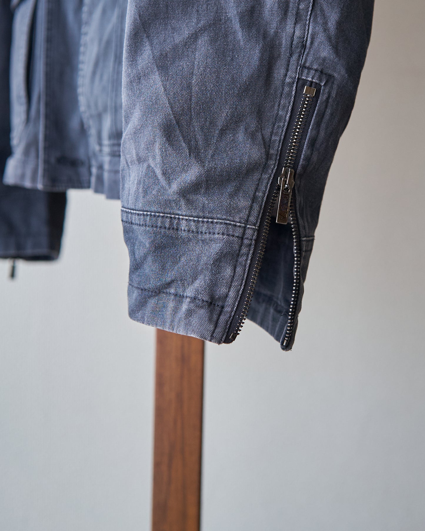 2010s EMPORIO ARMANI JOSH LINE Washed Cotton Deconstructed Blouson / Faded Navy