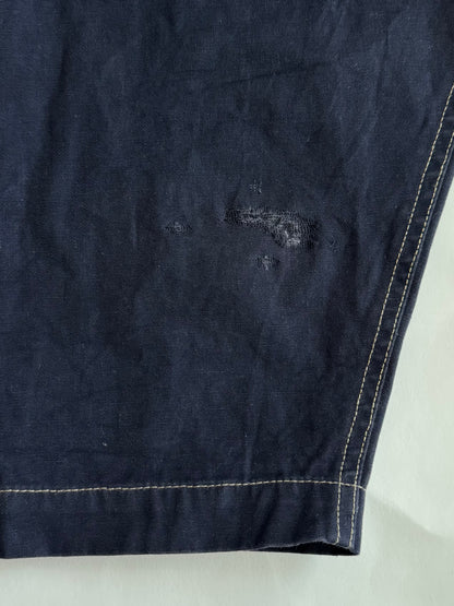 【SIZE L】OXER Cotton Detachable Hood Fireman-Hook  Coat / Navy