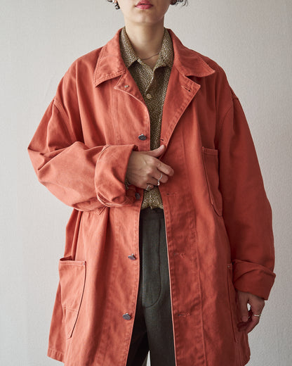 【SIZE L】90s ARMANI JEANS Cotton Coverall / Terracotta