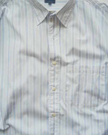 90’s~00s KENZO  Cotton Multi Stripe Casual Shirt  / Blue × White